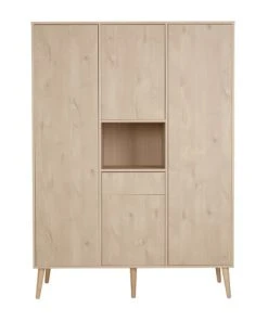 Quax Armoire 3 Portes En Bois Effet Hêtre