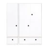 Wookids Armoire 3 Portes Façades Tiroirs Blanc 2 Wookids Armoire 3 Portes Façades Tiroirs Blanc -Maisons du Monde boutique armoire 3 portes facades tiroirs blanc