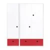 Wookids Armoire 3 Portes Façades Tiroirs Rouge 2 Wookids Armoire 3 Portes Façades Tiroirs Rouge -Maisons du Monde boutique armoire 3 portes facades tiroirs rouge