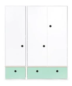 Wookids Armoire 3 Portes Façades Tiroirs Gris Perle 13 Wookids Armoire 3 Portes Façades Tiroirs Gris Perle -Maisons du Monde boutique armoire 3 portes facades tiroirs vert menthe colorflex 9