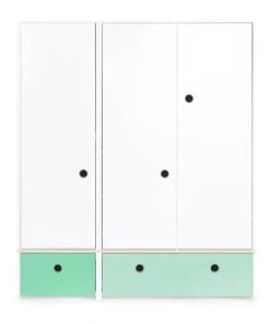 Wookids Armoire 3 Portes Façades Tiroirs Gris Perle 12 Wookids Armoire 3 Portes Façades Tiroirs Gris Perle -Maisons du Monde boutique armoire 3 portes facades tiroirs vert ocean colorflex 8