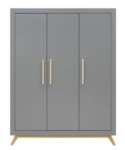 Bopita Armoire 3 Portes Gris