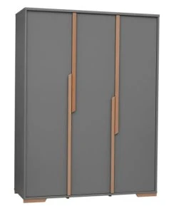 Pinio Armoire 3 Portes Gris Naturel
