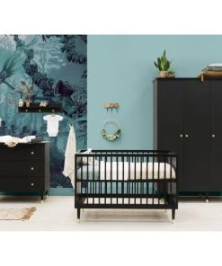 Bopita Armoire 3-portes Noir Mat En MDF Et Panneaux De Particules -Maisons du Monde boutique armoire 3 portes noir mat en mdf et panneaux de particules 4