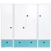 Wookids Armoire 4 Portes Bleu Paradis -Maisons du Monde boutique armoire 4 portes bleu paradis