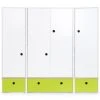 Wookids Armoire 4 Portes Citron Vert -Maisons du Monde boutique armoire 4 portes citron vert