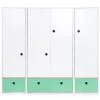 Wookids Armoire 4 Portes Vert Ocean -Maisons du Monde boutique armoire 4 portes vert ocean