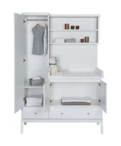 Schardt Armoire Avec Plan à Langer Bois Laqué -Maisons du Monde boutique armoire avec plan a langer bois laque 1