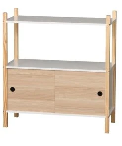 Wadiga Armoire Avec Portes Coulissantes Et étagère