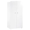 BabyPrice Armoire Bébé 2 Portes 175x85x56cm En Bois Blanc -Maisons du Monde boutique armoire bebe 2 portes 175x85x56cm en bois blanc