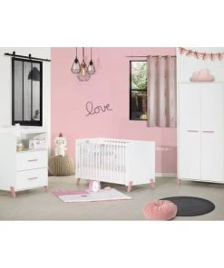 BabyPrice Armoire Bébé 2 Portes 175x88x56cm En Bois Blanc 7 BabyPrice Armoire Bébé 2 Portes 175x88x56cm En Bois Blanc -Maisons du Monde boutique armoire bebe 2 portes 175x88x56cm en bois blanc 2