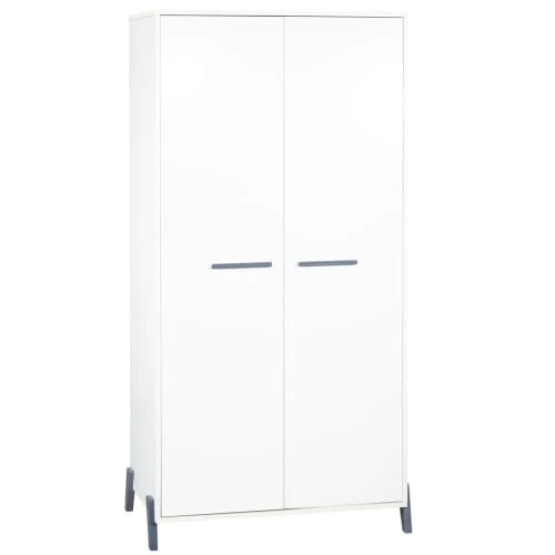 BabyPrice Armoire Bébé 2 Portes 175x88x56cm En Bois Blanc 3 BabyPrice Armoire Bébé 2 Portes 175x88x56cm En Bois Blanc