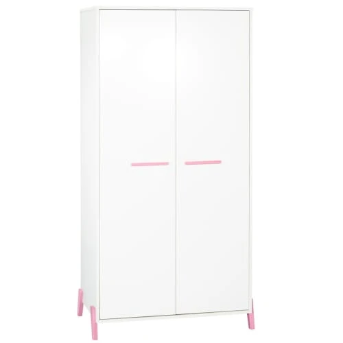 BabyPrice Armoire Bébé 2 Portes 175x88x56cm En Bois Blanc 3 BabyPrice Armoire Bébé 2 Portes 175x88x56cm En Bois Blanc
