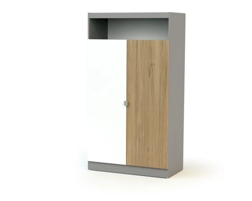 AT4 Armoire Blanc Gris Chêne 3 AT4 Armoire Blanc Gris Chêne