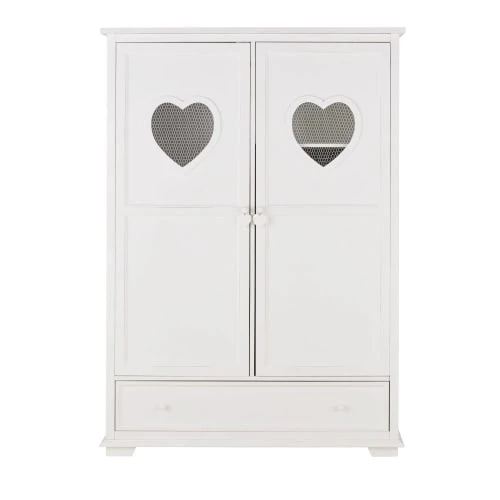 Maisons Du Monde Armoire Blanche 2 Portes 1 Tiroir 5 Maisons Du Monde Armoire Blanche 2 Portes 1 Tiroir - Image 3