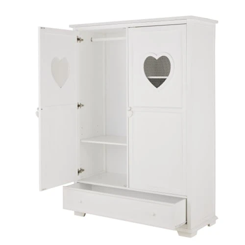 Maisons Du Monde Armoire Blanche 2 Portes 1 Tiroir 6 Maisons Du Monde Armoire Blanche 2 Portes 1 Tiroir - Image 4