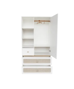 Theo Armoire Bois Et Rotin -Maisons du Monde boutique armoire bois et rotin 1