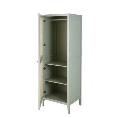 Maisons Du Monde Armoire Bonnetière Verte Et Cannage En Rotin 4 Maisons Du Monde Armoire Bonnetière Verte Et Cannage En Rotin – Image 2