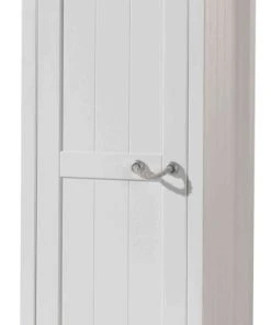 Terre De Nuit Armoire Cabane 1 Porte En Bois Blanc 192cm -Maisons du Monde boutique armoire cabane 1 porte en bois blanc 192cm 2