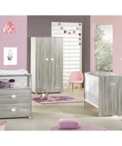 BabyPrice Armoire Chambre 2 Portes 168x85x57cm En Bois Gris Foncé -Maisons du Monde boutique armoire chambre 2 portes 168x85x57cm en bois gris fonce 2