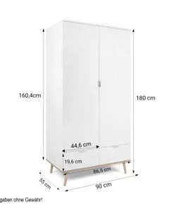 HomeStyle4U Armoire De Rangement 2 Portes En Bois Blanc 180x90x55cm 9 HomeStyle4U Armoire De Rangement 2 Portes En Bois Blanc 180x90x55cm -Maisons du Monde boutique armoire de rangement 2 portes en bois blanc 180x90x55cm 2