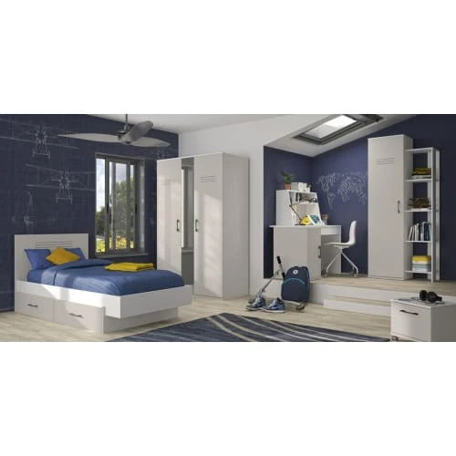 GAMI Armoire Effet Bois Gris 4 GAMI Armoire Effet Bois Gris - Image 2