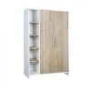 Schardt Armoire Enfant 2 Portes Avec Etagères Couleur Bois Et Blanc -Maisons du Monde boutique armoire enfant 2 portes avec etageres couleur bois et blanc