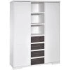 Schardt Armoire Enfant 2 Portes Avec Etagères Et Tiroirs Blanc -Maisons du Monde boutique armoire enfant 2 portes avec etageres et tiroirs blanc