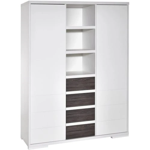 Schardt Armoire Enfant 2 Portes Avec Etagères Et Tiroirs Blanc 3 Schardt Armoire Enfant 2 Portes Avec Etagères Et Tiroirs Blanc