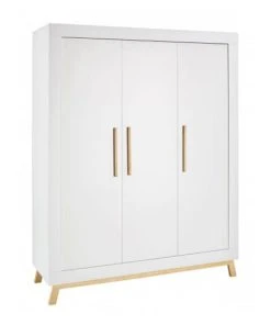 Schardt Armoire Enfant 3 Portes Blanc