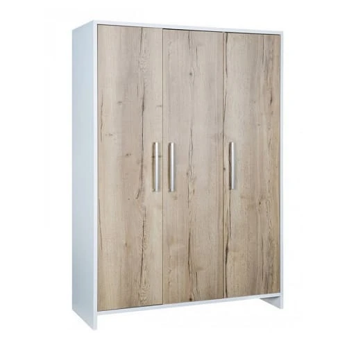 Schardt Armoire Enfant 3 Portes Couleur Bois Et Blanc 3 Schardt Armoire Enfant 3 Portes Couleur Bois Et Blanc