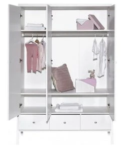 Schardt Armoire Enfant 3 Portes Et Tiroirs Blanc 6 Schardt Armoire Enfant 3 Portes Et Tiroirs Blanc -Maisons du Monde boutique armoire enfant 3 portes et tiroirs blanc 1