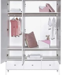 Schardt Armoire Enfant 3 Portes Et Tiroirs Blanc 7 Schardt Armoire Enfant 3 Portes Et Tiroirs Blanc -Maisons du Monde boutique armoire enfant 3 portes et tiroirs blanc 2