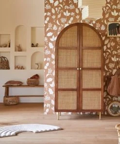 Tikamoon Armoire Enfant En Orme Et Cannage