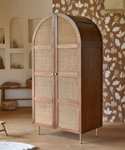 Tikamoon Armoire Enfant En Orme Et Cannage -Maisons du Monde boutique armoire enfant en orme et cannage 3