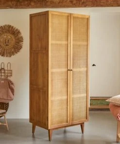 Tikamoon Armoire Enfant En Pin Et Cannage -Maisons du Monde boutique armoire enfant en pin et cannage 3