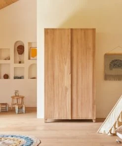 Tikamoon Armoire Enfant En Teck Massif