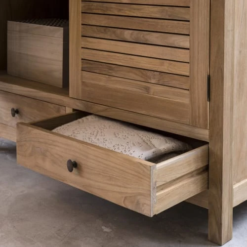 Tikamoon Armoire Enfant En Teck Massif 7 Tikamoon Armoire Enfant En Teck Massif - Image 5