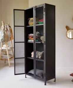Tikamoon Armoire Grillagée Enfant En Métal -Maisons du Monde boutique armoire grillagee enfant en metal 1