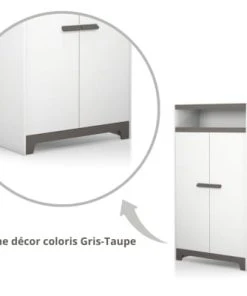 AT4 Armoire Gris Taupe 7 AT4 Armoire Gris Taupe -Maisons du Monde boutique armoire gris taupe 2