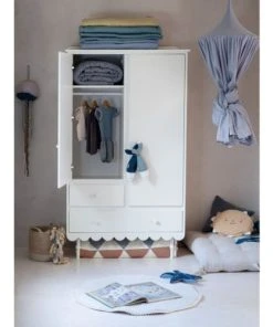 Lignea Kids Armoire Romantique En Bois Blanc -Maisons du Monde boutique armoire romantique en bois blanc 1