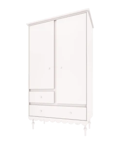 Lignea Kids Armoire Romantique En Bois Blanc