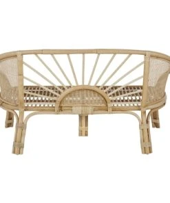 Maisons Du Monde Banc En Rotin Et Coton Beige Rosé -Maisons du Monde boutique banc en rotin et coton beige rose 1000 8 21 215517 3