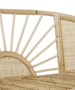 Maisons Du Monde Banc En Rotin Et Coton Beige Rosé -Maisons du Monde boutique banc en rotin et coton beige rose 1000 8 21 215517 7