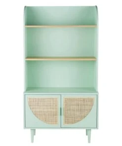 Maisons Du Monde Bibliothèque 2 Portes Verte Et Beige