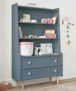 Maisons Du Monde Bibliothèque 2 Tiroirs Bleu Nuit Grisé -Maisons du Monde boutique bibliotheque 2 tiroirs bleu nuit grise 1000 1 31 215527 5