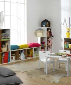 Nateo Concept Bibliothèque 3 Cases Blanc -Maisons du Monde boutique bibliotheque 3 cases blanc 3