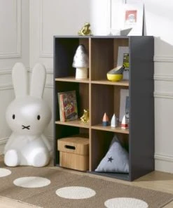 Maisons du Monde boutique -Maisons du Monde boutique bibliotheque 6 cases ardoise 1