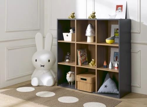 Nateo Concept Bibliothèque 9 Cases Ardoise 4 Nateo Concept Bibliothèque 9 Cases Ardoise – Image 2