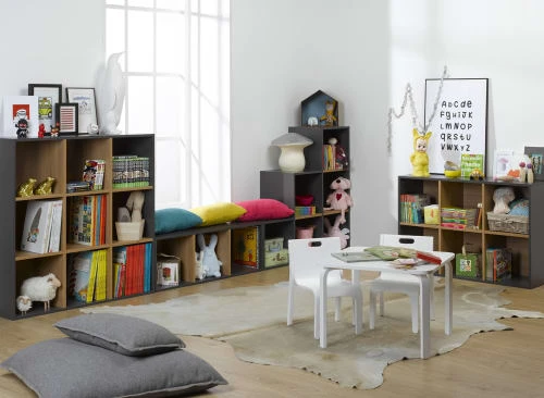 Nateo Concept Bibliothèque 9 Cases Ardoise 5 Nateo Concept Bibliothèque 9 Cases Ardoise – Image 3